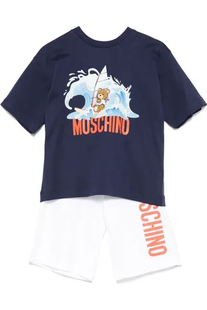 Moschino Set de pantalones cortos con logo estampado