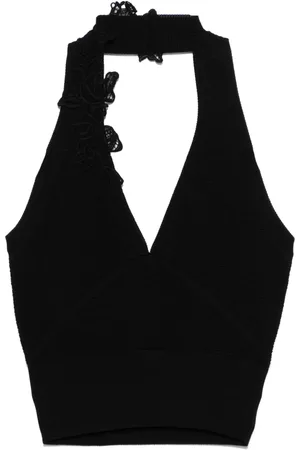 ERMANNO SCERVINO Top con cuello halter