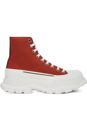 Alexander McQueen Zapatillas Tread Slick Red/White
