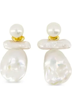 Simone Rocha Pendientes con motivo barroco