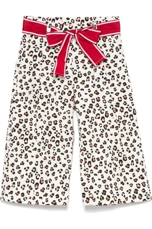MONNALISA Pantalones con estampado de leopardo