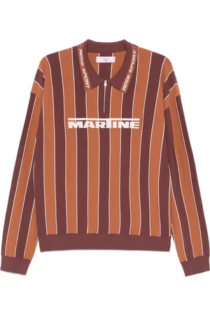 MARTINE ROSE Polo a rayas