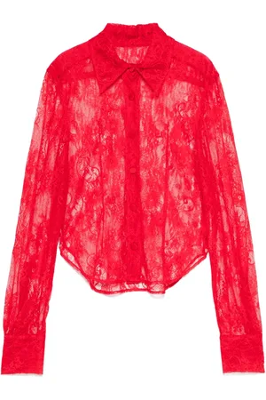Atu Body Couture Camisa con encaje floral de x Rue Ra