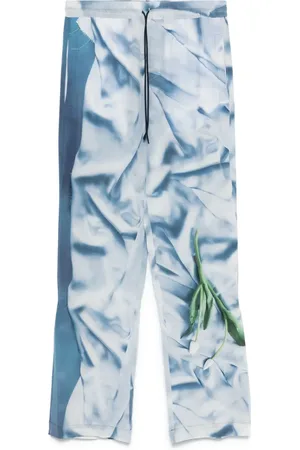 Victoria Beckham Pantalones de pijama de satén Flowers