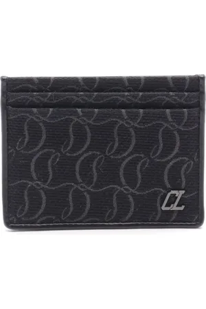 Christian Louboutin Tarjetero con monograma en jacquard 2020