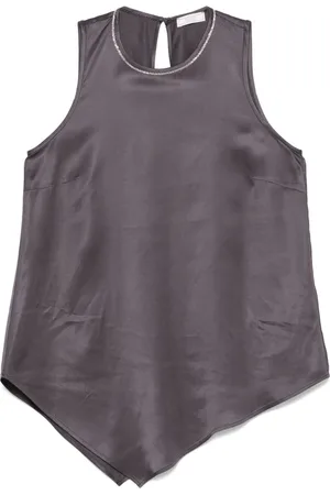 PESERICO SIGN Top con ribete de cuentas