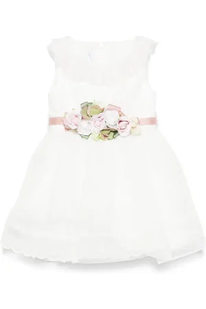 COLORICHIARI Vestido con apliques florales