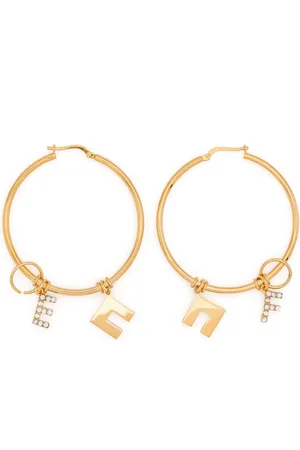 Elisabetta Franchi Pendientes de aro con detalle de charm