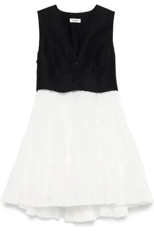 Sandro Vestido corto con contraste