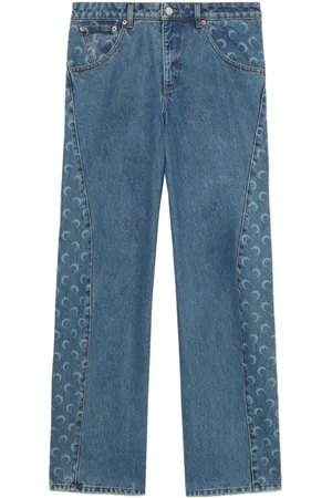 Marine Serre Pantalones Moon rectos