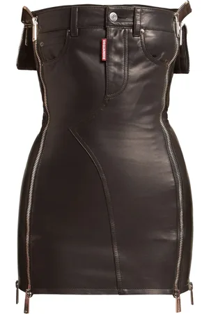 Dsquared2 Vestido corto con cuello redondo