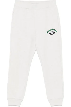 A Bathing Ape Pantalones de chándal con parche del logo