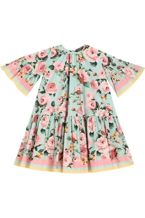 Dolce & Gabbana Vestido con rosa estampada