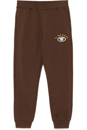A Bathing Ape Pantalones de chándal con parche del logo