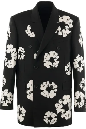 SAINT MXXXXXX Blazer Wreath de algodón de x Denim Tears