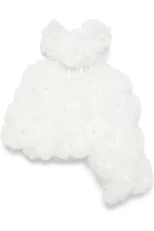 LOULOU Vestido corto con apliques florales