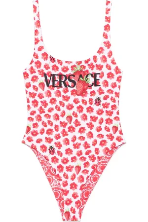 VERSACE Bañador con estampado Strawberry Garden