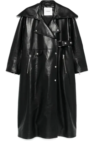 Nanushka Gabardina con pliegues