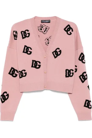 Dolce & Gabbana Cárdigan corto con logo en jacquard