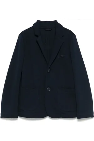Emporio Armani Blazer con logo bordado