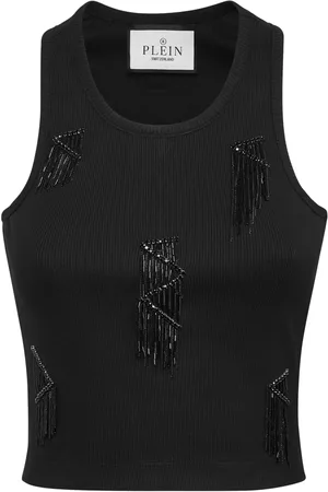 Philipp Plein Top con flecos