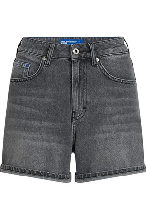 Karl Lagerfeld Pantalones vaqueros cortos de talle alto