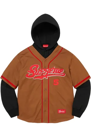 Supreme Sudadera Baseball Jersey con capucha
