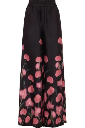 La DoubleJ Pantalones palazzo con estampado floral