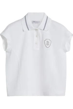 Brunello Cucinelli Polo con logo estampado