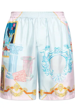 VERSACE Pantalones cortos de seda