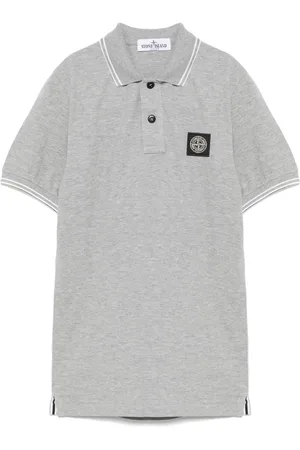 Stone Island Polo con parche Compass