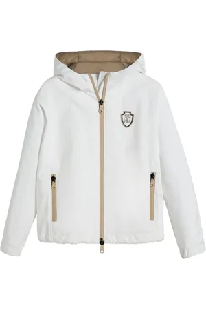 Brunello Cucinelli Chaqueta con logo bordado de insignia
