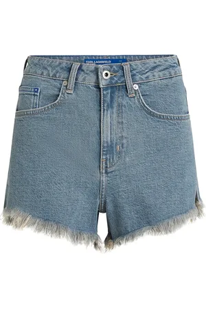 Karl Lagerfeld Pantalones vaqueros cortos deshilachados