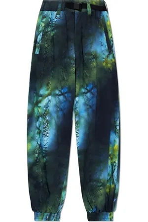 Y-3 Pantalones AOP con diseño rasgado