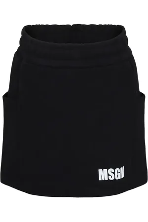 Msgm Falda corta con logo estampado