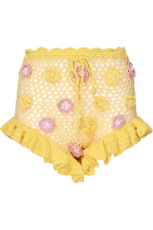 Celia B Pantalones cortos de ganchillo