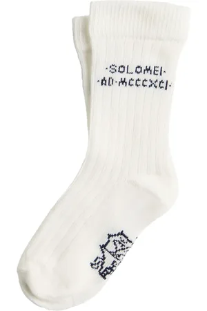 Brunello Cucinelli Calcetines de punto de intarsia