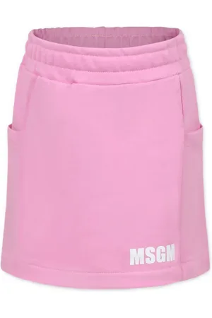 Msgm Falda corta con logo estampado