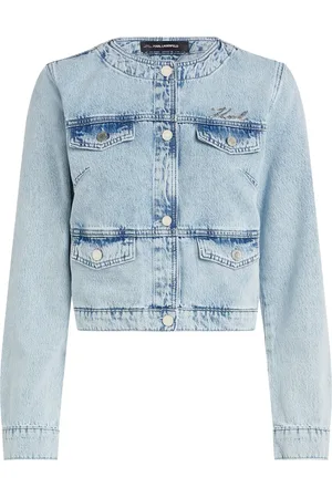 Karl Lagerfeld Chaqueta vaquera sin cuello
