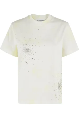 Des Phemmes Camiseta con detalles de cristal