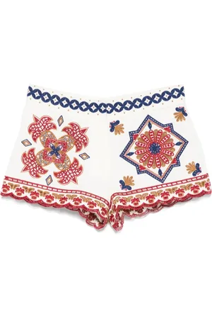 Farm Rio Pantalones cortos con diseño bordado