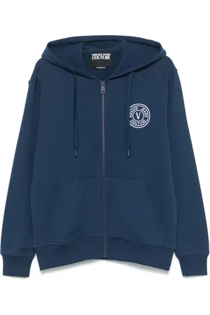 VERSACE Sudadera con capucha y logo bordado