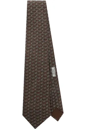 Hermès Corbata de seda 2010