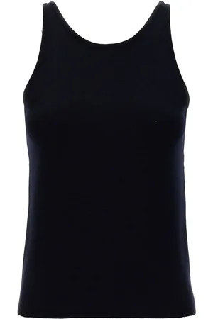 Max Mara Top sin mangas stretch de algodón