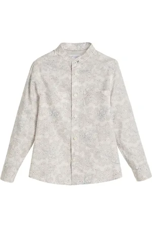 Brunello Cucinelli Camisa con estampado de cachemira