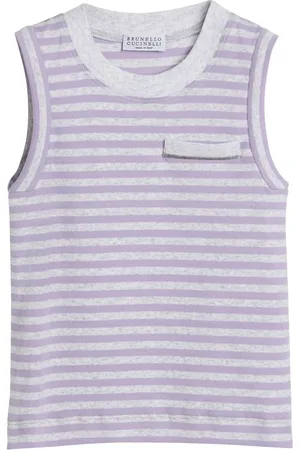 Brunello Cucinelli Top a rayas