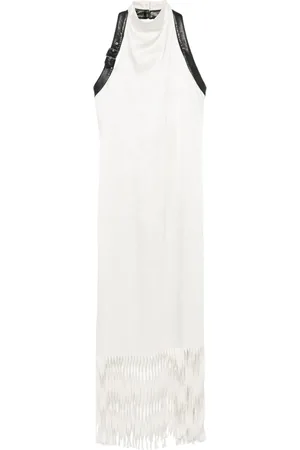 Nanushka Vestido midi con flecos