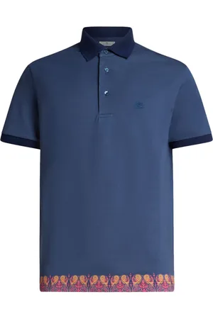 Etro Polo con ribete de cachemira