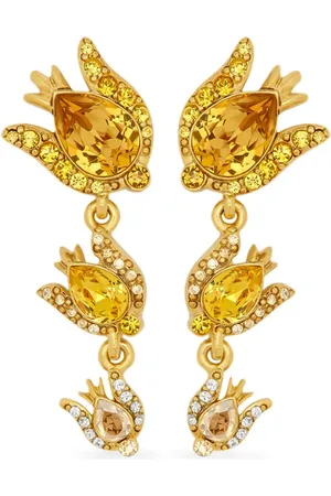 Oscar de la Renta Pendientes con colgante Crystal Rose