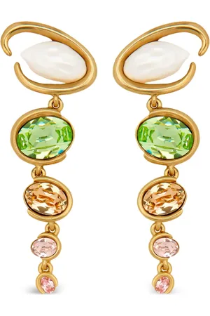 Oscar de la Renta Pendientes largos Baroque Pearl O